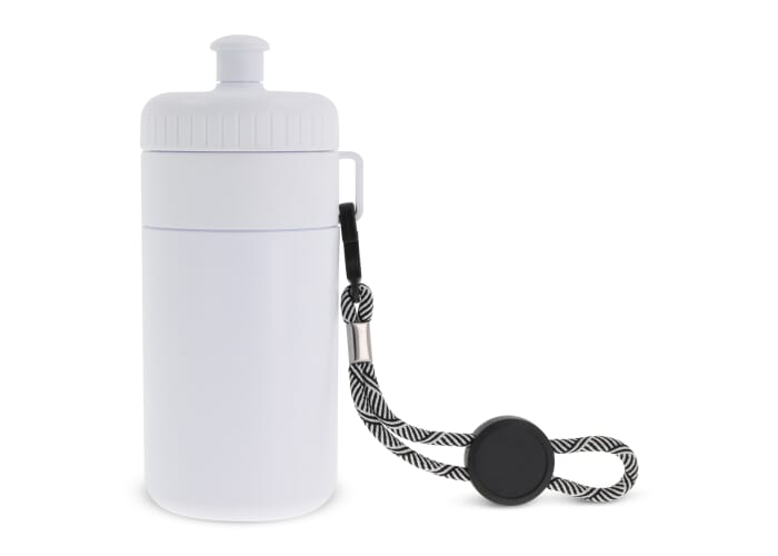 Bidon sport promotionnel 500 ml Blanc / Blanc
